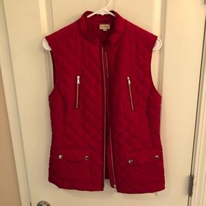 Daniel Cremieux Red Quilted Vest